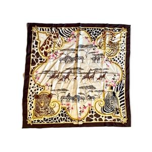 SALVATORE FERRAGAMO Silk Printed Scarf